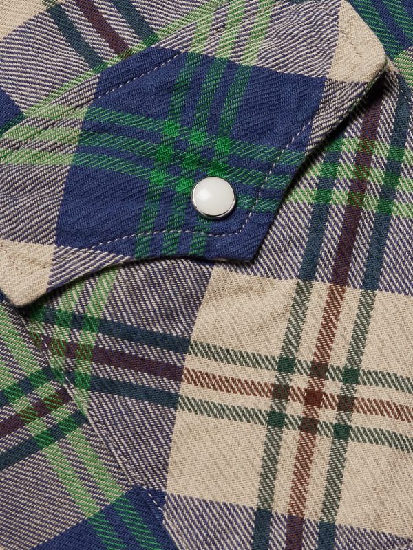 Columbia Checked Cotton-Flannel Western Shirt - CU Columbia Checked Cotton-Flannel Western Shirt - CU