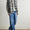 Columbia Checked Cotton-Flannel Western Shirt - OU Columbia Checked Cotton-Flannel Western Shirt - OU