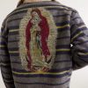 Virgin Mary Reversible Corduroy-Trimmed Denim Jacket - E2 Virgin Mary Reversible Corduroy-Trimmed Denim Jacket - E2