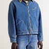 Virgin Mary Reversible Corduroy-Trimmed Denim Jacket - FR Virgin Mary Reversible Corduroy-Trimmed Denim Jacket - FR