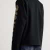 Dense Appliquéd Printed Cotton-Jersey T-Shirt - BK Dense Appliquéd Printed Cotton-Jersey T-Shirt - BK