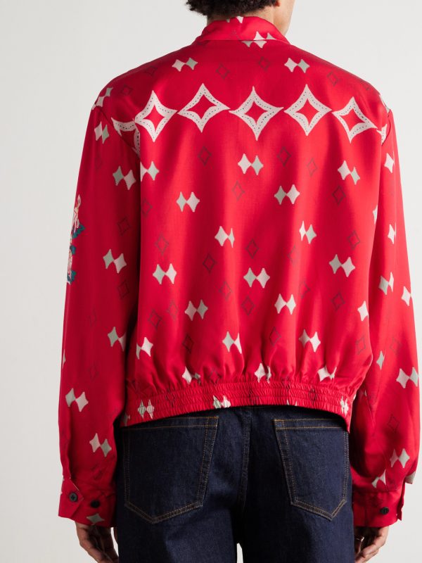 Ainu Mosir Printed Lyocell-Twill Jacket - BK Ainu Mosir Printed Lyocell-Twill Jacket - BK