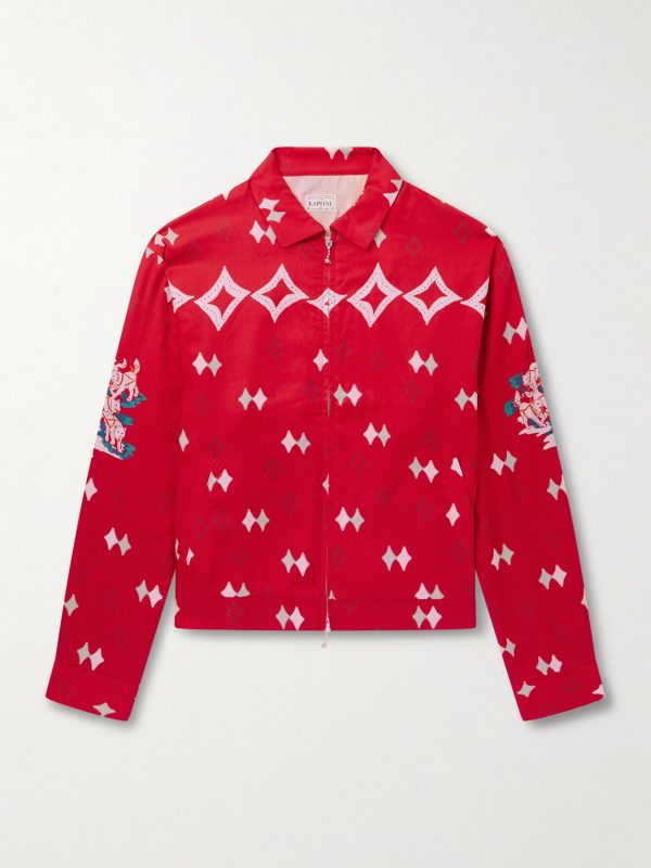 Ainu Mosir Printed Lyocell-Twill Jacket Ainu Mosir Printed Lyocell-Twill Jacket