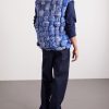 Quilted Patchwork Bandana-Print Shell Gilet - BK