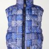 Quilted Patchwork Bandana-Print Shell Gilet