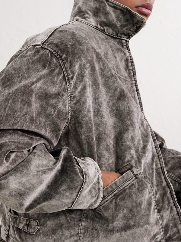 Hunter Drizzle Cotton-Velvet Blouson Jacket - CU