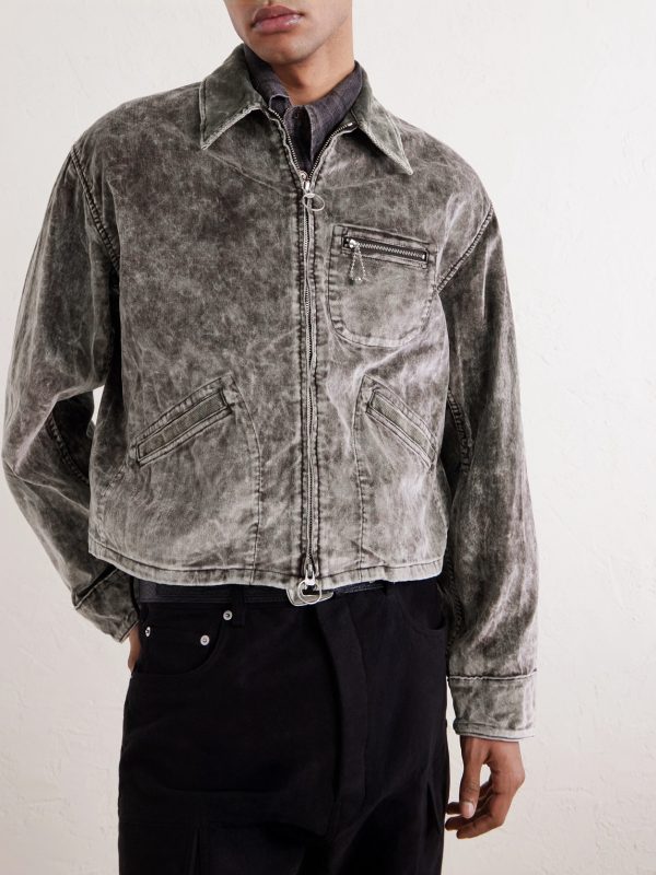 Hunter Drizzle Cotton-Velvet Blouson Jacket - FR
