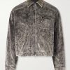 Hunter Drizzle Cotton-Velvet Blouson Jacket