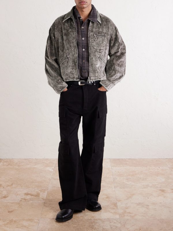 Hunter Drizzle Cotton-Velvet Blouson Jacket - OU