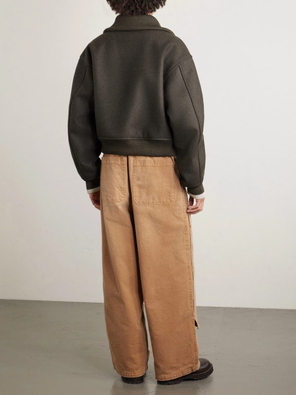 Wool-Flannel Blouson Jacket - BK