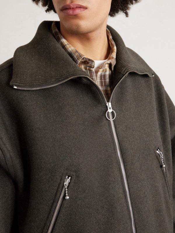 Wool-Flannel Blouson Jacket - CU