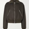 Wool-Flannel Blouson Jacket