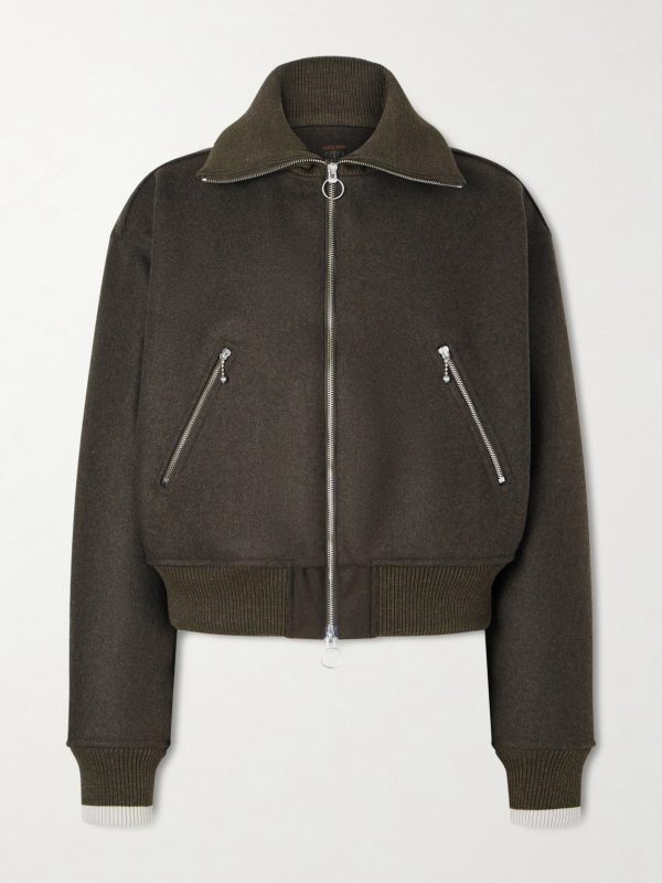 Wool-Flannel Blouson Jacket