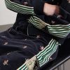 Cropped Flared Webbing-Trimmed Embroidered Cotton-Blend Corduroy Sweatpants - CU Cropped Flared Webbing-Trimmed Embroidered Cotton-Blend Corduroy Sweatpants - CU