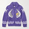 Intarsia Wool Zip-Up Cardigan Intarsia Wool Zip-Up Cardigan