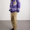 Intarsia Wool Zip-Up Cardigan - OU Intarsia Wool Zip-Up Cardigan - OU