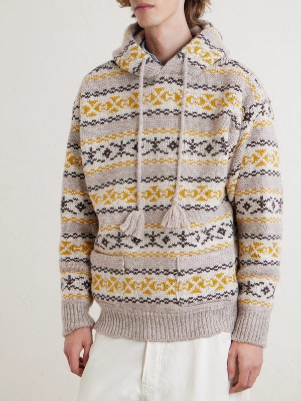 Yellowknife Fair Isle Wool Hoodie - FR Yellowknife Fair Isle Wool Hoodie - FR