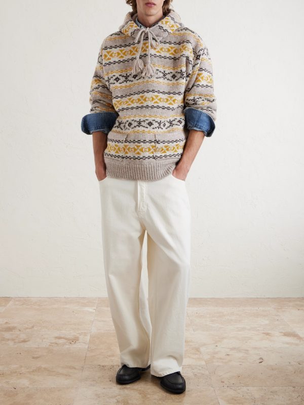 Yellowknife Fair Isle Wool Hoodie - OU Yellowknife Fair Isle Wool Hoodie - OU