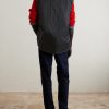 Zepher Suede-Trimmed Shell Gilet - BK Zepher Suede-Trimmed Shell Gilet - BK
