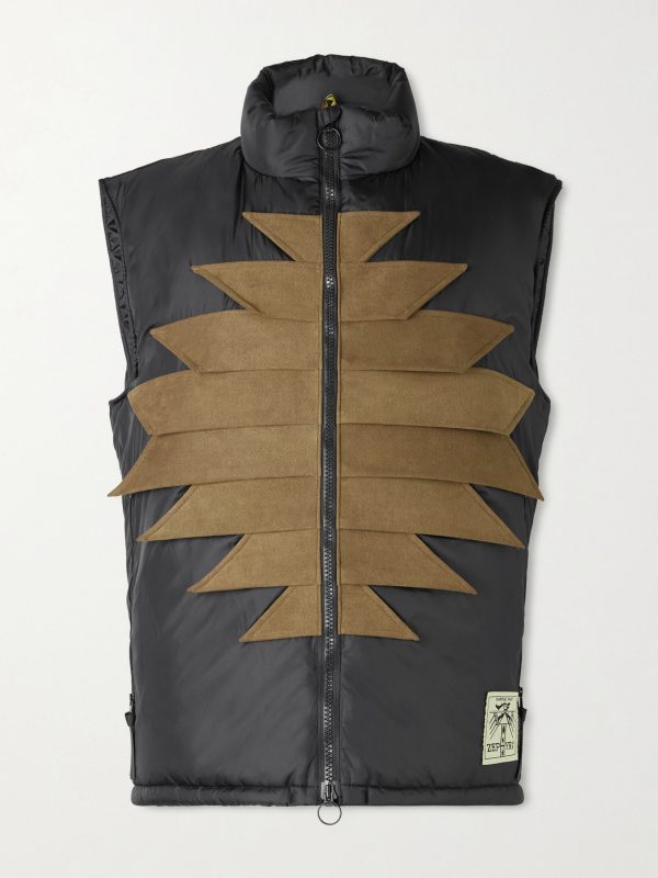 Zepher Suede-Trimmed Shell Gilet Zepher Suede-Trimmed Shell Gilet