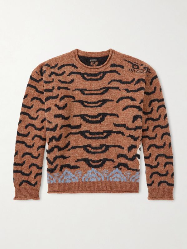 Nepal Tiger Intarsia Wool-Blend Sweater Nepal Tiger Intarsia Wool-Blend Sweater