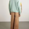 Peckish Totem Pole Intarsia Wool Sweater - BK Peckish Totem Pole Intarsia Wool Sweater - BK