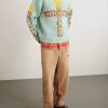 Peckish Totem Pole Intarsia Wool Sweater - OU Peckish Totem Pole Intarsia Wool Sweater - OU