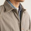 Pinstriped Cotton-Blend Twill Jacket - CU