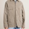 Pinstriped Cotton-Blend Twill Jacket - FR
