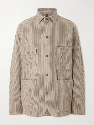 Pinstriped Cotton-Blend Twill Jacket Pinstriped Cotton-Blend Twill Jacket