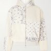 Panelled Bandana-Print Cotton-Jersey and Quilted Shell Hoodie