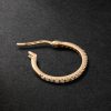 Spectra Medium 14-Karat Gold Diamond Single Hoop Earring - BK Spectra Medium 14-Karat Gold Diamond Single Hoop Earring - BK