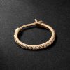 Spectra Medium 14-Karat Gold Diamond Single Hoop Earring Spectra Medium 14-Karat Gold Diamond Single Hoop Earring