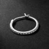 Spectra Medium 14-Karat Blackened Gold Diamond Single Hoop Earring Spectra Medium 14-Karat Blackened Gold Diamond Single Hoop Earring