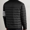 Striped Quilted Ripstop Down Jacket - BK Striped Quilted Ripstop Down Jacket - BK
