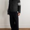 Striped Quilted Ripstop Down Jacket - OU Striped Quilted Ripstop Down Jacket - OU