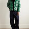 Parana Logo-Appliquéd Quilted Nylon Hooded Down Jacket - OU Parana Logo-Appliquéd Quilted Nylon Hooded Down Jacket - OU