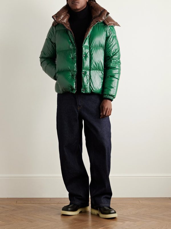 Parana Logo-Appliquéd Quilted Nylon Hooded Down Jacket - OU Parana Logo-Appliquéd Quilted Nylon Hooded Down Jacket - OU
