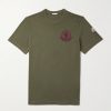 Logo-Flocked Appliquéd Cotton-Jersey T-Shirt Logo-Flocked Appliquéd Cotton-Jersey T-Shirt