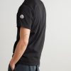 Logo-Flocked Appliquéd Cotton-Jersey T-Shirt - BK Logo-Flocked Appliquéd Cotton-Jersey T-Shirt - BK