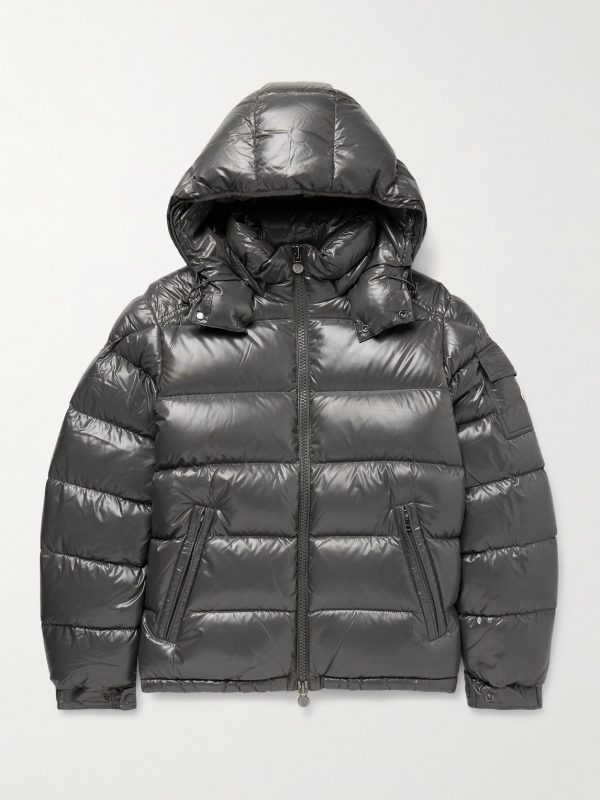 Maya Logo-Appliquéd Quilted Nylon Hooded Down Jacket Maya Logo-Appliquéd Quilted Nylon Hooded Down Jacket