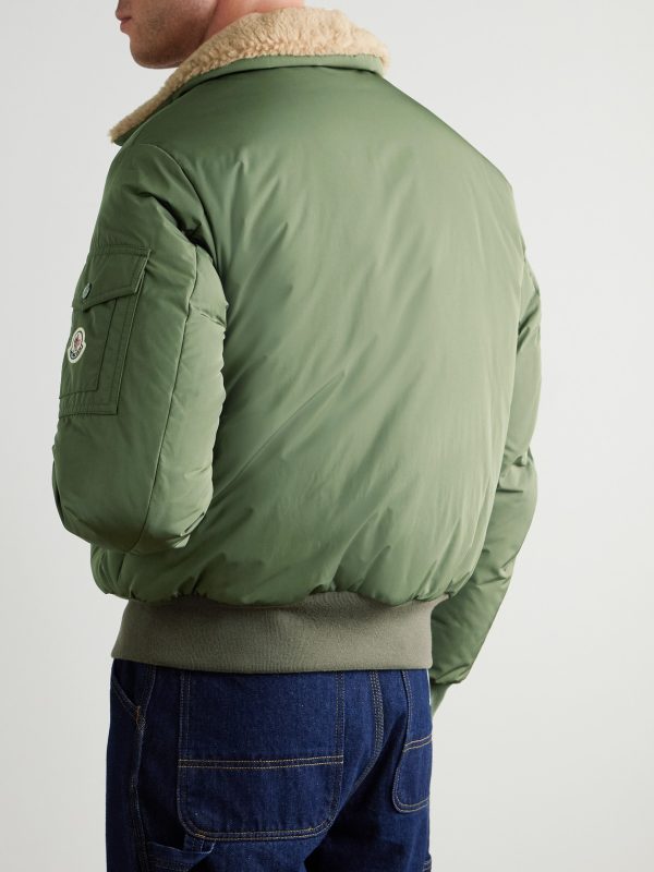 Maulevrier Reversible Plush and Shell Bomber Jacket - BK Maulevrier Reversible Plush and Shell Bomber Jacket - BK