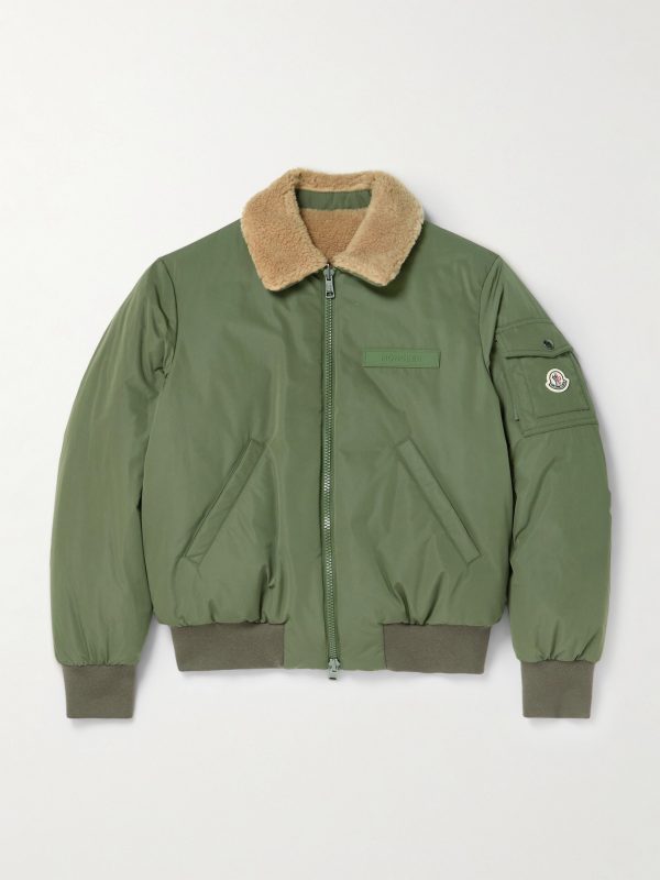 Maulevrier Reversible Plush and Shell Bomber Jacket Maulevrier Reversible Plush and Shell Bomber Jacket