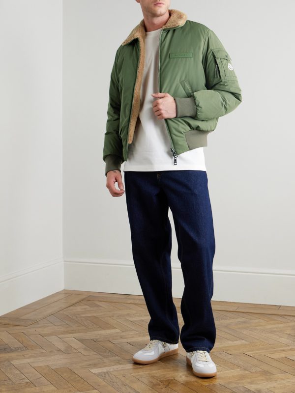 Maulevrier Reversible Plush and Shell Bomber Jacket - OU Maulevrier Reversible Plush and Shell Bomber Jacket - OU