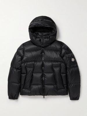 Couyere Logo-Appliquéd Quilted Micro-Ripstop Hooded Down Jacket Couyere Logo-Appliquéd Quilted Micro-Ripstop Hooded Down Jacket