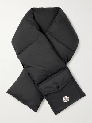 Logo-Appliquéd Quilted Shell Down Scarf Logo-Appliquéd Quilted Shell Down Scarf