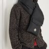 Logo-Appliquéd Quilted Shell Down Scarf - OU