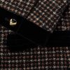 Cotton Velvet-Trimmed Houndstooth Wool-Blend Jacket - CU