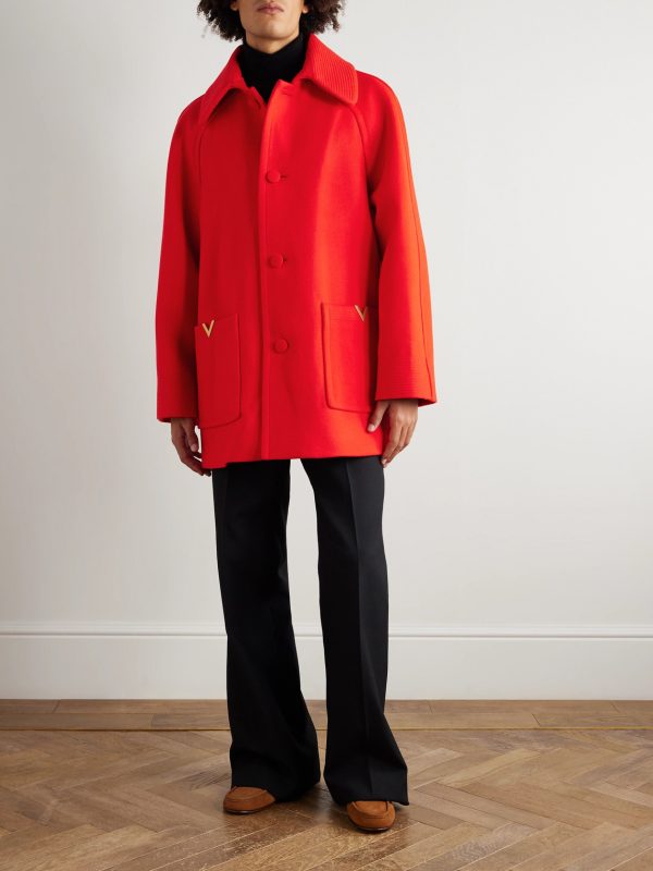 Embellished Wool Coat - OU Embellished Wool Coat - OU