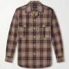 Camp-Collar Checked Wool Shirt Camp-Collar Checked Wool Shirt